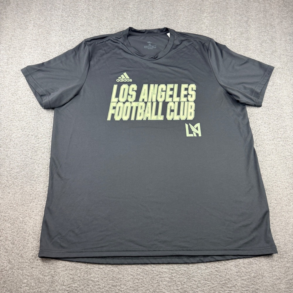 Adidas Los Angeles Football Club LAFC Men's XL Black Aeroready Soccer T-Shirt